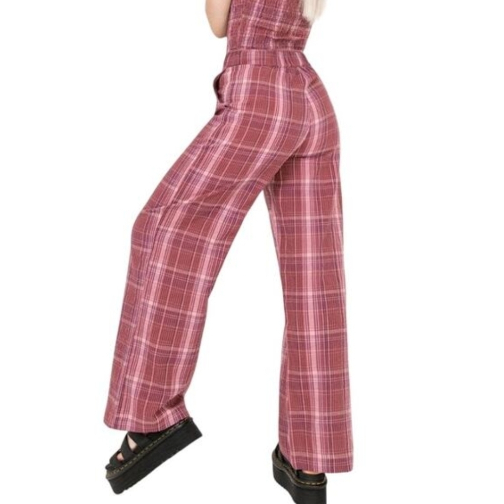Pink Disturbia Zorina Cotton Plaid Pants!